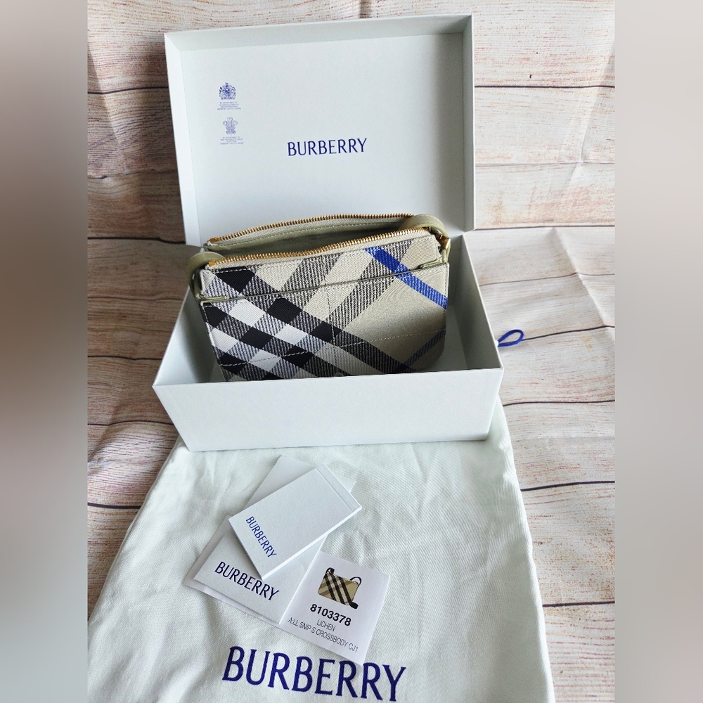 AUTHENTIC NEW BURBERRY SNIP CROSSBODY BAG NEW - Picture 13 of 15
